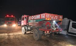 Uşak'ta orman yangını; bir çiftlik tahliye edildi(2)