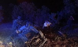 Uşak’ta otomobil şarampole devrildi: 1 ölü, 2 yaralı
