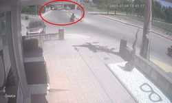 Yalova'da vinç yüklü TIR alt geçitte sıkıştı; kaza kamerada