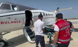 Serebral Palsi hastası Havva, ambulans uçakla Ankara'ya sevk edildi
