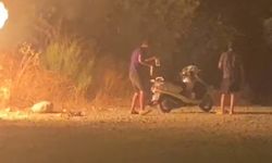 Ormanı ateşe verdiler; o anlar kamerada