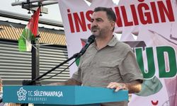 Tekirdağ'da balıkçı ve yelkenliler, Sumud filosuna destek için denize açıldı