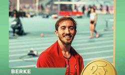 Atletizmde Berke Akçam’dan altın madalya