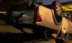 Erzurum’da kamyonet takla attı: 1 yaralı