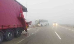 Erzurum’da yoğun sis kazaya sebep oldu