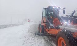 Kop Dağı’nda yoğun kar yağışı: Karayolları ekipleri gece boyu seferber oldu