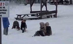 Abant'ta şambrel eğlencesi: Kayak pistine çevirdiler