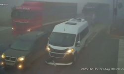 Afyonkarahisar’da 20 kişinin yaralandığı kaza anı kamerada