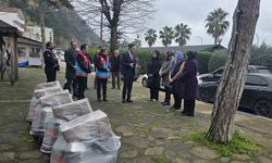 Ayancık'ta kadın üreticilere makine desteği