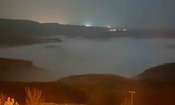 Batman’da Dicle Nehri üzerinde sis denizi
