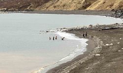 Bitlis’te bir yanda kar esareti, bir yanda su keyfi