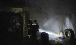 Burdur'da oto yıkamacıda yangın