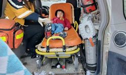 Damdan düşerek yaralanan çocuk hastaneye ulaştırıldı