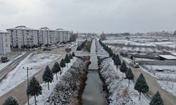 Eskişehir'in İnönü ilçesinde kışın ilk kar yağışı heyecanı
