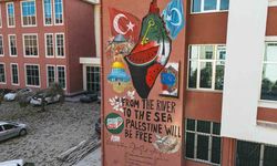 Filistin için duvarları boyadılar