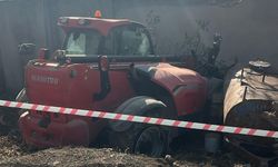 Freni patlayan iş makinesinin çarptığı genç ağır yaralandı