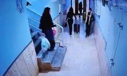 Güllü’nün kızı ve arkadaşının valizlerle kaçmaya çalıştığı anlar kamerada