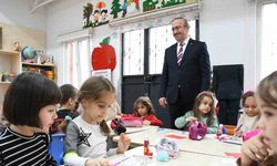 İl Milli Eğitim Müdürü Aydın, miniklere sunulan öğrenme ortamını yerinde inceledi