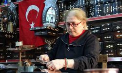 Kadın bakır ustası erkeklere taş çıkartıyor