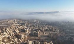 Kapadokya’ya sis çöktü