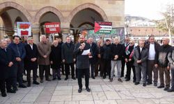 Kastamonu'da vatandaşlar Filistin için ses yükseltti