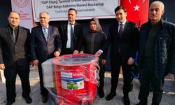 Keban'da çiftçilere makine dağıtıldı