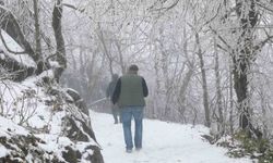 Keremali Yaylası’nda kış güzelliği