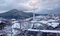 Osmaneli'nin yüksek kesimlerine mevsimin ilk karı yağdı