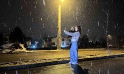 Safranbolu'nun yüksek kesimlerinde kar yağışı etkili olmaya başladı