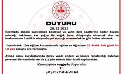 Şavşat'ta kar yağışı nedeniyle eğitime 1 gün ara verildi