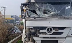 Tır ile karavan çarpıştı: kadın sürücü yaralandı