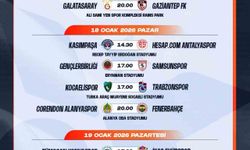 Trendyol Süper Lig'de 18-19. hafta programı açıklandı