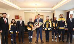 Vali Aslan acil sağlık çalışanları ağırladı