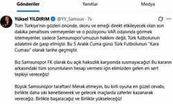 Yüksel Yıldırım: "Samsunspor asla kimseye diz çökmez ve çökmeyecek"