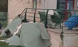 75. Yıl Mahallesi fırtınadan olumsuz etkilendi