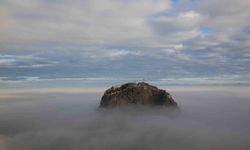 Afyonkarahisar'ın sis altındaki görüntüsü mest etti