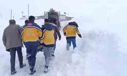 Ağrı'da karla kapanan köyde 4 saatlik mücadele, hastaya hayat yolu açtı