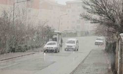 Aksaray'da kar yağışı etkili oluyor