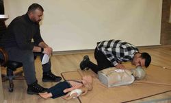 Bayburt'ta polis adaylarına ilk yardım eğitimi verildi