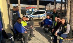 Bozkır'da polis ekiplerinden trafik güvenliği eğitimi