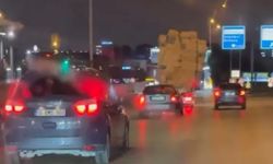 Bursa'da tehlikeli taşımacılık kamerada
