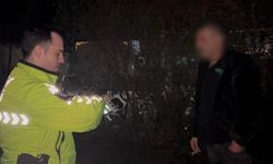Bursa'da trafik polisinin tuvaleti gelen alkollü sürücüyle imtihanı
