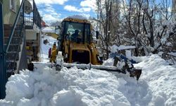 Devletten beklemedi, kardan kapanan köy yollarını kendi açtı
