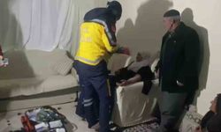 Ekiplerin uzun uğraşlarıyla yol açılarak hastaya ulaşıldı