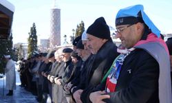 Erzurum'da şehitler için gıyabi cenaze namazı