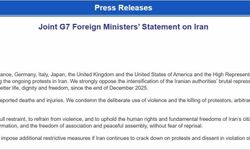 G7 ülkelerinden İran'a kınama: 'Muhalefete yönelik baskının sürmesi halinde ek kısıtlayıcı tedbirler uygulamaya hazırız'