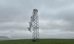 Gerilim hattındaki hırsızlıkta direkler devrildi, alternatif hatlar sayesinde ilçe elektriksiz kalmadı