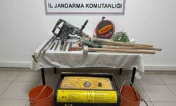 Jandarmadan Tokat'ta kaçak kazı baskını