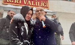 Kar ve fırtınaya rağmen vefa: Ağrı, Vali Koç'u gözyaşlarıyla uğurladı