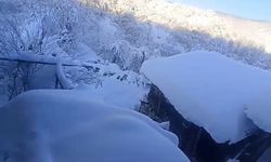 Karabük'te köylerde kar kalınlığı 1.5 metreyi aştı